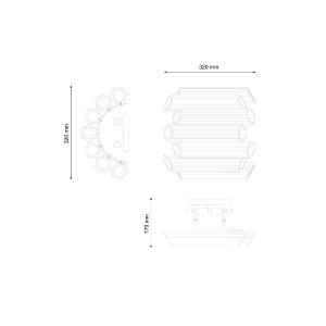 Настенный светильник Rumba Rumba W1072.4 chrome