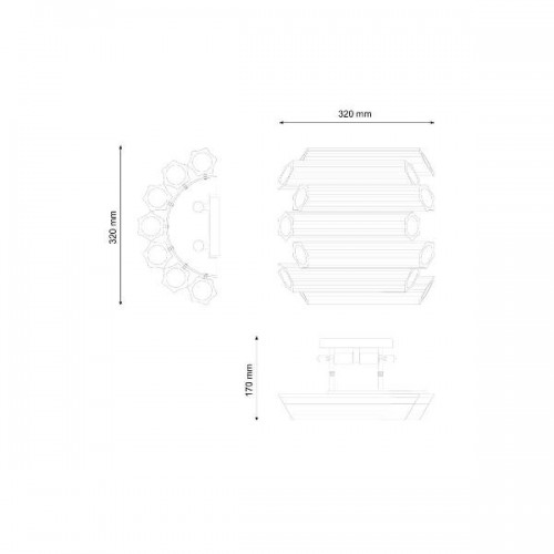 Настенный светильник Rumba Rumba W1072.4 chrome