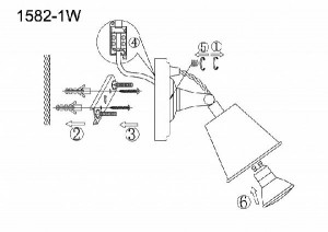 Спот Glocke 1582-1W