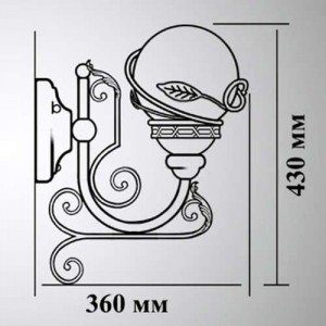 Настенный фонарь уличный Галактика 30-002-ЧЗ