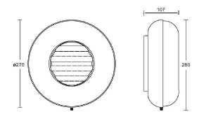 Потолочный светильник уличный 3331