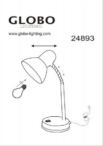 Офисная настольная лампа Carbon 24893