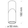 Точечный светильник Dafne C027CL-L10B