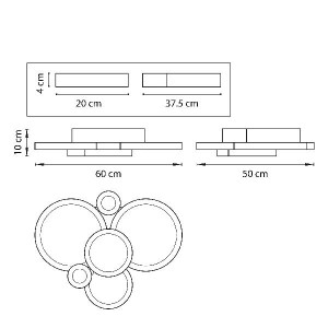 Потолочная люстра Breve 749083
