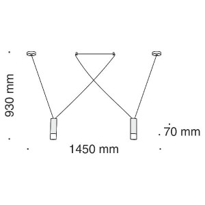 Подвесной светильник Davida MOD035PL-02B