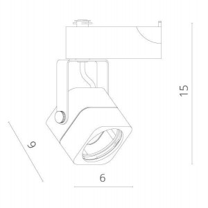 Трековый светильник Lente A1314PL-1BK