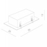 Точечный светильник Cardani Semplice A5949PL-2WH