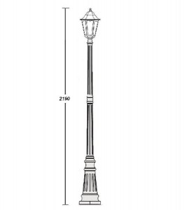 Наземный фонарь 79809M W