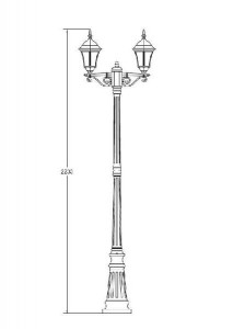 Наземный фонарь 91309S A Bl