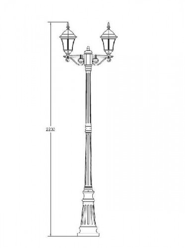Наземный фонарь  91309S A  Bl