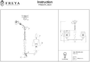 Подвесная люстра Una FR5031PL-05CH