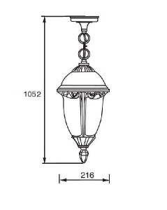 Уличный светильник подвесной 89105L Bl