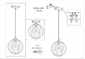 Подвесной светильник Carrera 1747-1PC