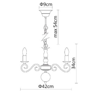 Подвесная люстра Isabel A1129LM-5AB