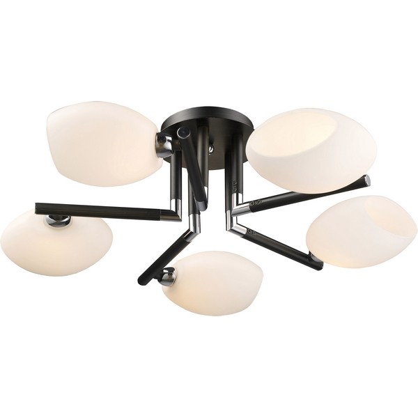 Потолочная люстра 433 433-05-13 chrome + dark wengue Потолочная люстра 433 433-05-13 chrome + dark wengue
