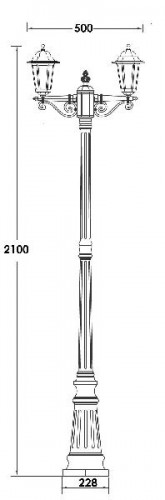 Наземный фонарь  79809S A Bl