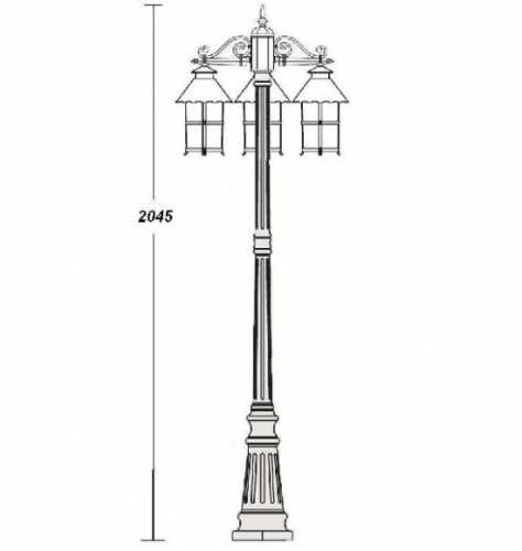 Наземный фонарь  81509 В Gb