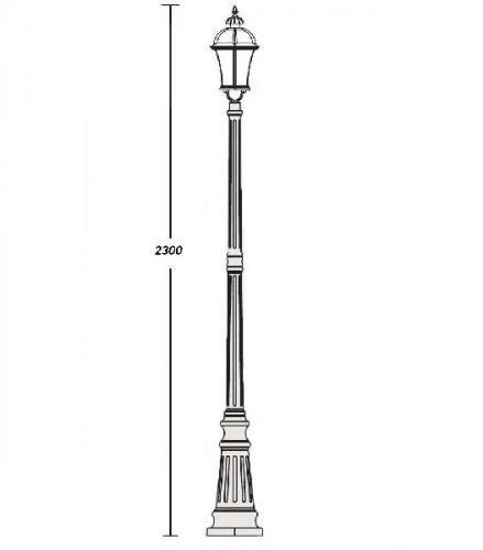 Наземный фонарь  95209S Bl