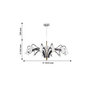 Потолочная люстра Fabia 2301-12P