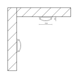 Профиль для светодиодной ленты  ARC-1806FLEX