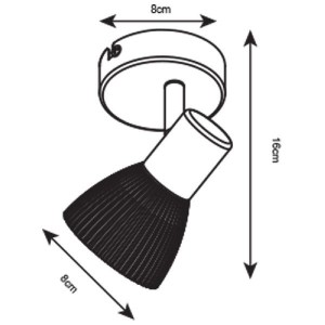 Спот Parry A5062AP-1SS