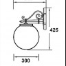 Настенный фонарь уличный  88202L Bl