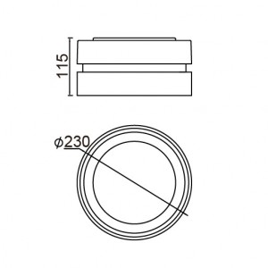 Потолочный светильник уличный 3351S