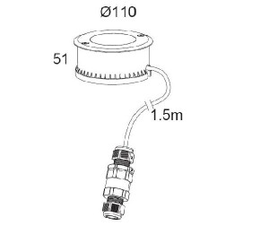 Встраиваемый светильник уличный W7042A