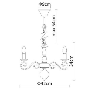 Подвесная люстра Isabel A1129LM-5WH