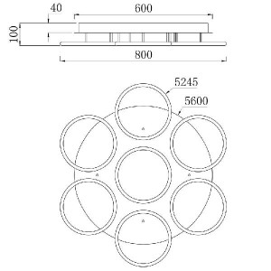 Потолочная люстра Rapid A2500PL-7WH