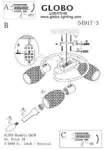 Потолочная люстра Cyclone 54917-3