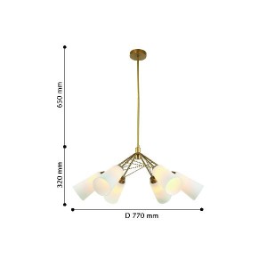 Потолочная люстра Knospe 2357-6P