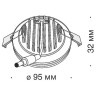 Точечный светильник Phanton DL2001-L12W
