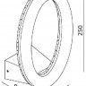 Настенный светильник уличный Oval 341093