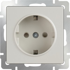 Розетка Слоновая кость WL03-SKGS-01-IP44-ivory