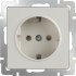 Розетка Слоновая кость WL03-SKGS-01-IP44-ivory