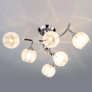 Потолочная люстра 3353 3353/6 хром/белый