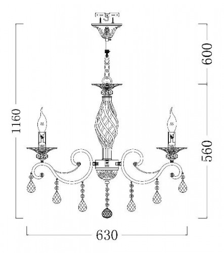Подвесная люстра Grace ARM247-06-G