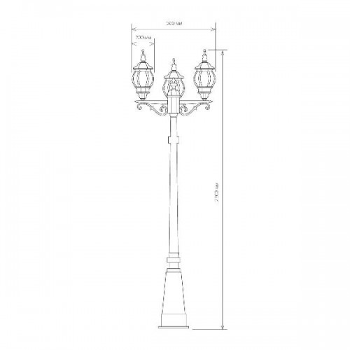 Наземный фонарь Farola NLG99HL005 черный нов.уп