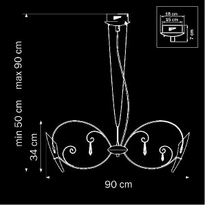 Подвесная люстра SCARABEO 755084