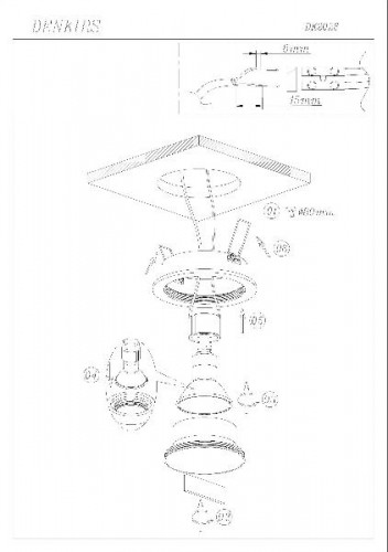 Точечный светильник DK2026 DK2026-WH
