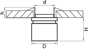 Точечный светильник FORTE INCA 213849