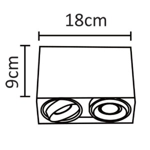 Точечный светильник Pictor A5655PL-2WH