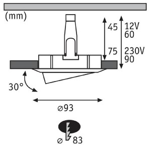Точечный светильник 93661