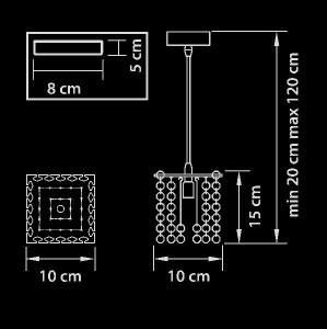 Подвесной светильник CRISTALLO 795414