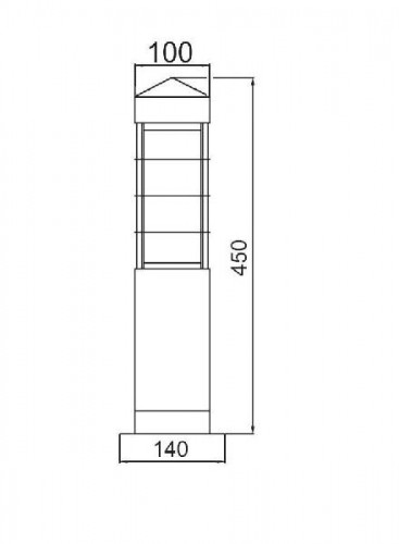 Наземный светильник  67508W 450