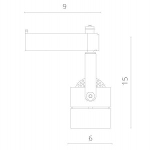 Трековый светильник Lente A1310PL-1BK