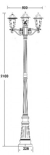 Наземный фонарь  79809S B Gb