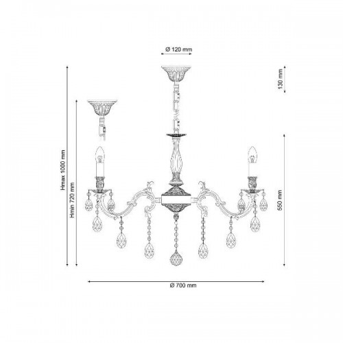 Подвесная люстра Firenze FIRENZE 141.8 antique
