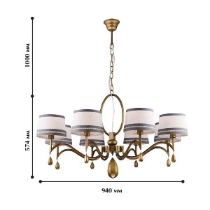 Подвесная люстра Nika 1938-8P